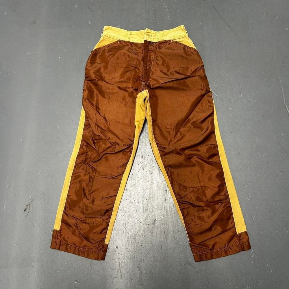 Vintage 60s/70s American field tan and brown hunting brush pants trousers